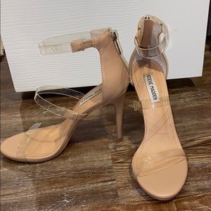 Clear Strapped heels